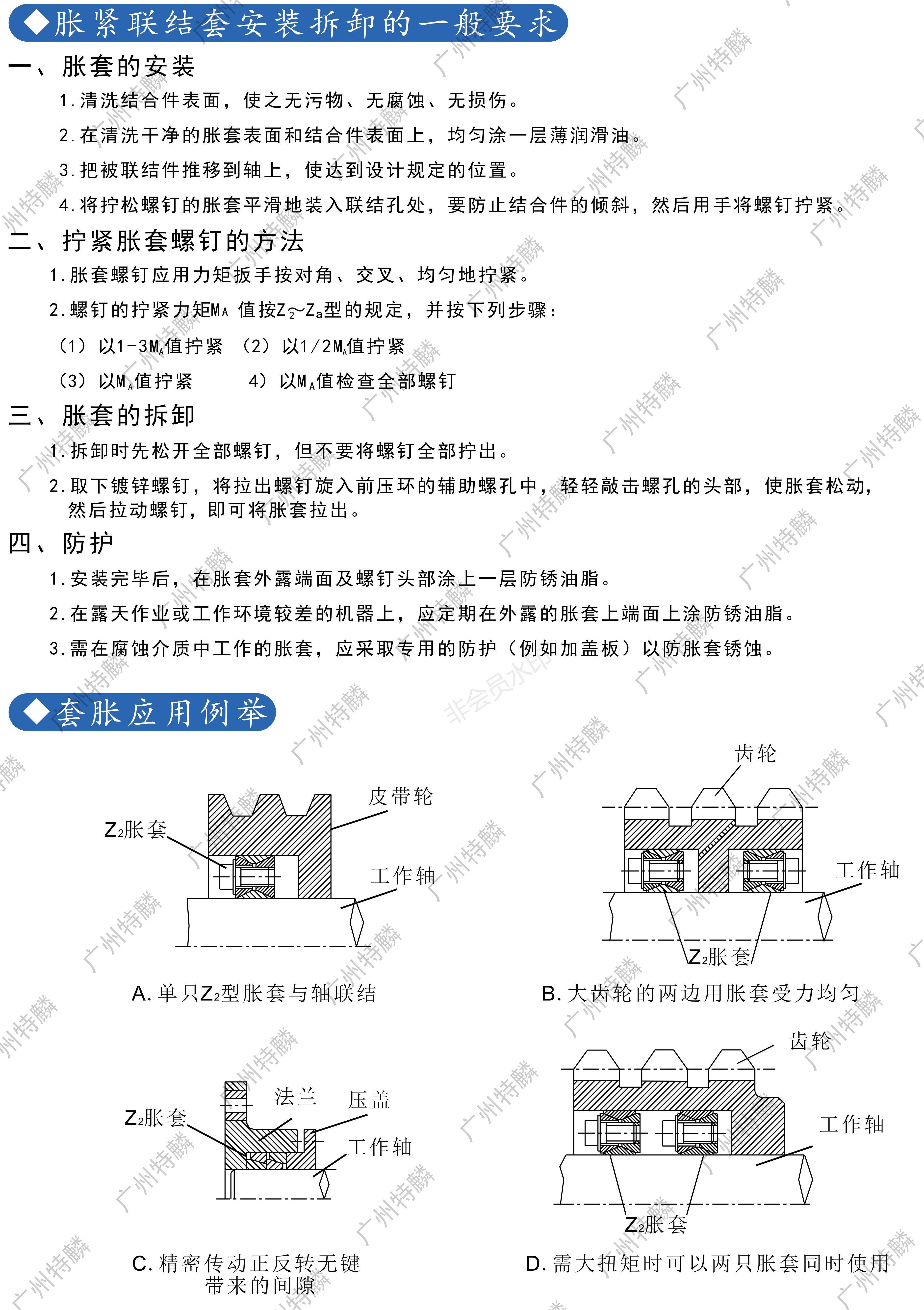 脹緊套安裝說明